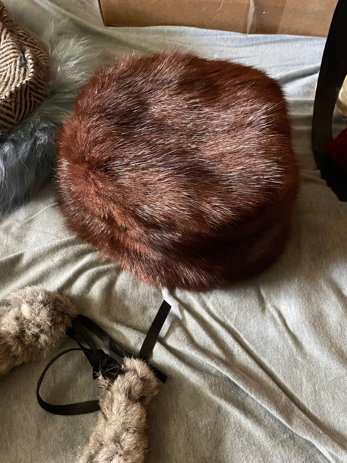 Fur Hat genuine materials