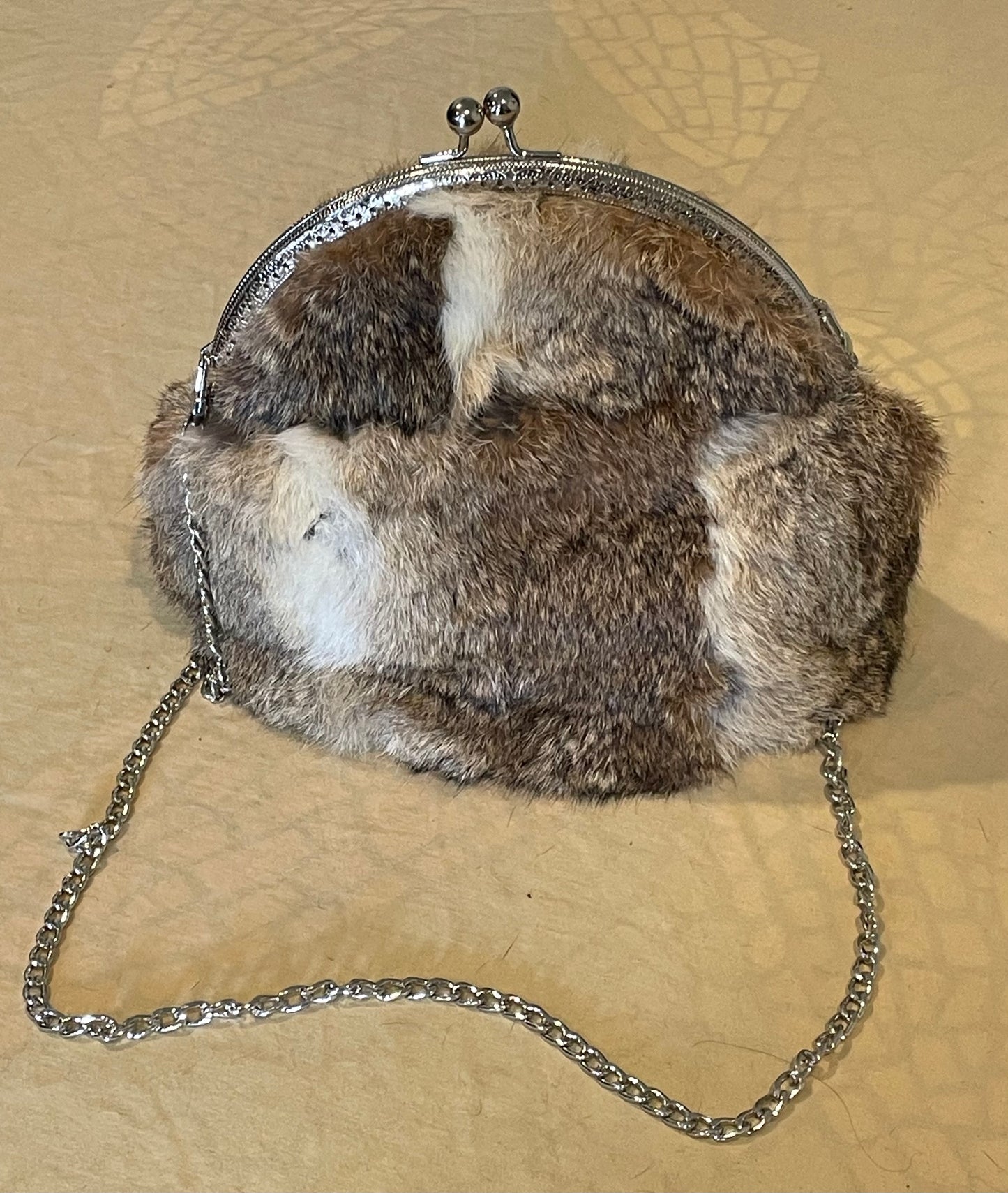 Fur Clutch Purse Large
