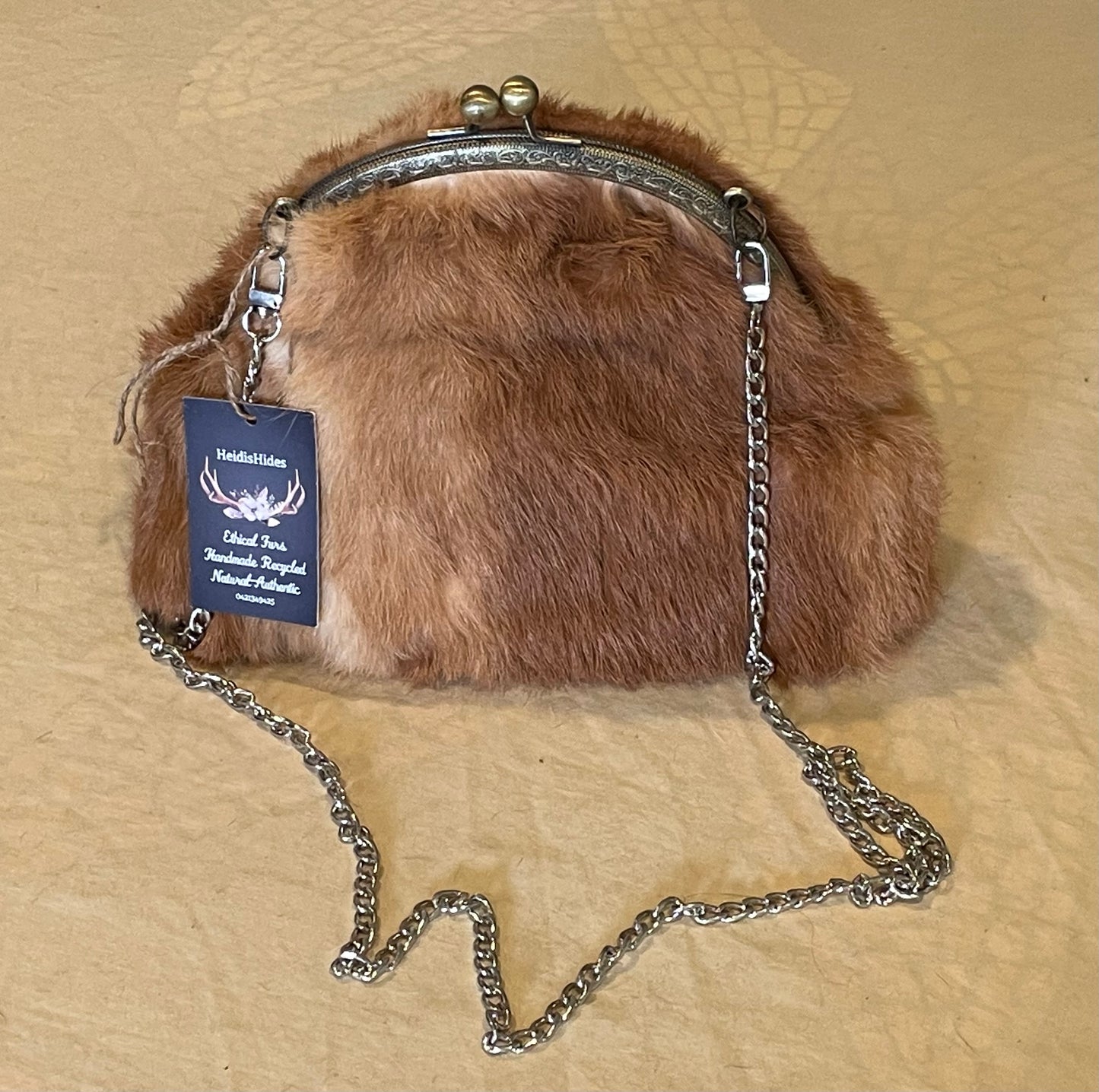 Fur Clutch Purse Large