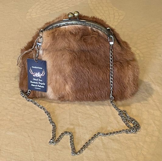 Fur Clutch Purse Large