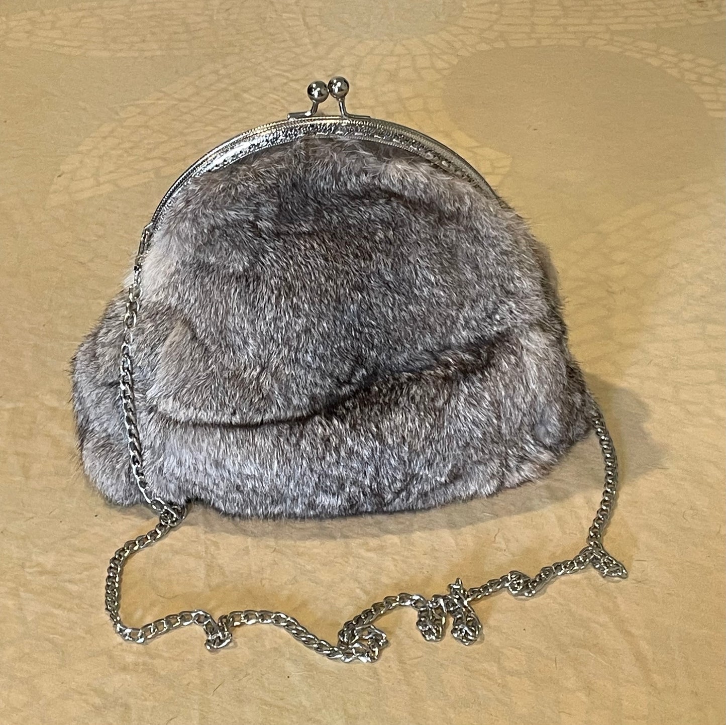 Fur Clutch Purse Large